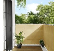 vidaXL Écran de Balcon, Brise-Vue de Jardin, Écran de Protection, Écran d'Intimité Terrasse Extérieur, Sable 120x800 cm 100% Polyester Oxford
