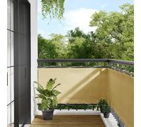 vidaXL Écran de Balcon, Brise-Vue de Jardin, Écran de Protection, Écran d'Intimité Terrasse Extérieur, Sable 75x500 cm 100% Polyester Oxford