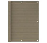 vidaXL Écran de balcon Taupe 120x600 cm PEHD 310967