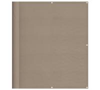 vidaXL Écran de Balcon Taupe 120x700 cm 100% Polyester Oxford