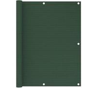 vidaXL Écran de balcon Vert foncé 120x400 cm PEHD