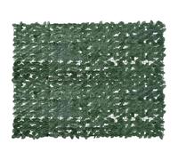 vidaXL Écran de balcon Vert foncé