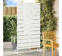 vidaXL Écran de confidentialité Blanc 100 x 50 x 180 cm Acier
