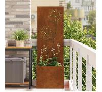 vidaXL Brise-vue pour jardin Floral Rouillé 50 x 32 x 150 cm