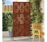 vidaXL Écran de confidentialité Gris 100 x 50 x 180 cm Acier patiné, Écran de Jardin Moderne, séparateur extérieur rectangulaire, Panneau esthétique pour terrasse