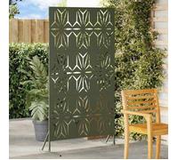 vidaXL Écran de confidentialité Olive 100 x 50 x 180 cm Acier, Écran de confidentialité moderne pour jardin et terrasse,868587