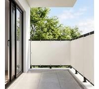 vidaXL : écran de balcon, 1,2 x 25 mètres, tissu avec revêtement PU, blanc
