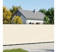 vidaXL : écran de balcon, 1,8 x 15 mètres, tissu avec revêtement PU, couleur crème