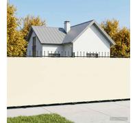 vidaXL Brise-vue pour balcon 1,8 x 25 m, tissu enduit de PU, couleur crème