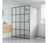 vidaXL Paroi de douche pour douche à l'italienne Verre de sécurité clair 140x195 cm