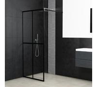 vidaXL Écran de douche Verre trempé transparent 118x190 cm