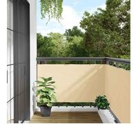 vidaXL Écran d'intimité de balcon crème 600x90 cm PVC, rouleau de clôture, bande de clôture, écran de clôture d'intimité 4005447