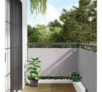 Vidaxl Écran D'intimité De Balcon Gris 400x120 Cm Pvc