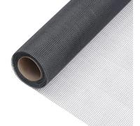 vidaXL Ecran en Treillis Moustiquaire Filet Clôture pour Animaux Barrière Cages à Oiseaux Clapier Porte Fenêtre Fibre de Verre 112x2000 cm Gris