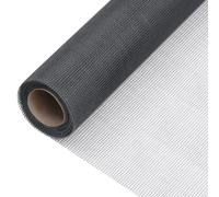 vidaXL Ecran en Treillis Moustiquaire Filet Clôture pour Animaux Barrière Cages à Oiseaux Clapier Porte Fenêtre Fibre de Verre 60x500 cm Gris