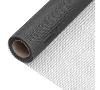 vidaXL Ecran en Treillis Moustiquaire Filet Clôture pour Animaux Barrière Cages à Oiseaux Clapier Porte Fenêtre Fibre de Verre 80x1000 cm Noir