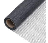 vidaXL Ecran en Treillis Moustiquaire Filet Clôture pour Animaux Barrière Cages à Oiseaux Clapier Porte Fenêtre Fibre de Verre 60x500 cm Gris