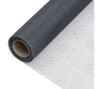 vidaXL Ecran en Treillis Moustiquaire Filet Clôture pour Animaux Barrière Cages à Oiseaux Clapier Porte Fenêtre Fibre de Verre 100x500 cm Gris