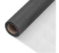 vidaXL Écran en treillis moustiquaire en fibre de verre 112 x 2000 cm Noir