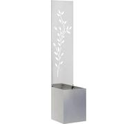 vidaXL Écran pare-vue pour jardin Argent 32 x 32 x 150 cm Acier inoxydable