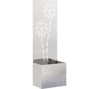 vidaXL Écran pare-vue pour jardin Argent 50 x 32 x 150 cm Acier inoxydable