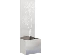 vidaXL Écran pare-vue pour jardin Argent 50 x 32 x 150 cm Acier inoxydable