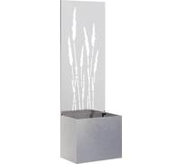 vidaXL Écran pare-vue pour jardin Argent 50 x 32 x 150 cm Acier inoxydable