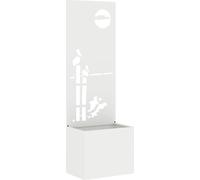 vidaXL Écran pare-vue pour jardin Blanc 50 x 32 x 150 cm
