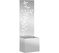 vidaXL Écran pare-vue pour jardin Floral Argent 50 x 32 x 150 cm