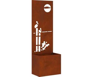 vidaXL Écran pare-vue pour jardin Rouillé 50 x 32 x 150 cm