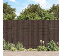 vidaXL Écrans d'intimité de jardin 4 pcs PVC 35x0,19 m Marron