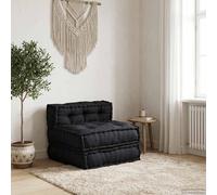 Pouf modulaire anthracite 70x70x54 tissu