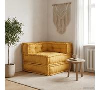 vidaXL Élément de canapé modulaire jaune 70x70x54 cm Tissu