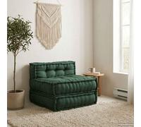 vidaXL Élément de canapé modulaire vert 70x70x54 cm Tissu