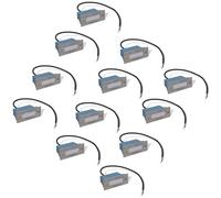 vidaXL Encastrés muraux à LED pour escaliers 12 pcs 44x111x56 mm