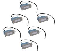 vidaXL Encastrés muraux à LED pour escaliers 6 pcs 44x111x56 mm
