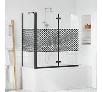 vidaXL Enceinte de bain Géométrique Noir 120 x 67 x 129 cm