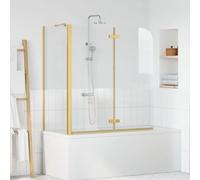 vidaXL Enceinte de Douche Doré 120 x 68 x 130 cm