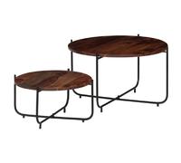 vidaXL Ensemble 2 tables basses