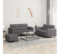 Canape droit vidaxl 2 places en simili-cuir gris 77 x 170 x 80 cm gris G