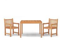 Vidaxl Ensemble À Dîner De Jardin 3 Pcs Bois De Teck Massif