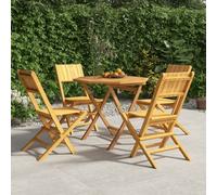 Vidaxl Ensemble À Dîner De Jardin 5 Pcs Bois De Teck Massif