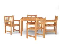 Vidaxl Ensemble À Dîner De Jardin 5 Pcs Bois De Teck Massif