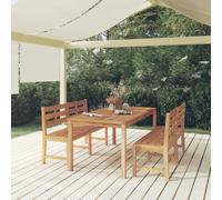 VidaXL Ensemble à manger de jardin 3 pcs - Bois de teck