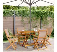 VidaXl Ensemble à manger de jardin 5 pcs