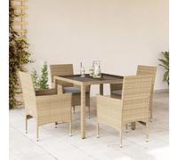 vidaXL Ensemble à manger de jardin 5 pcs - Beige