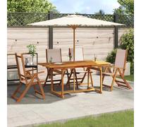 VidaXL Ensemble à manger de jardin 5pcs