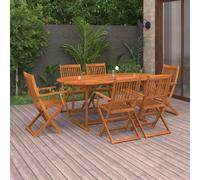 vidaXL Ensemble à manger de jardin bois acacia