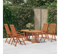 vidaXL Ensemble à Manger de Jardin en Bois d'Eucalyptus