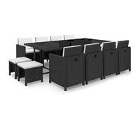 vidaXL Ensemble à Manger d'Extérieur 13 pcs - Résine Tressée